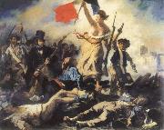 Eugene Delacroix liberty leading the people oil on canvas